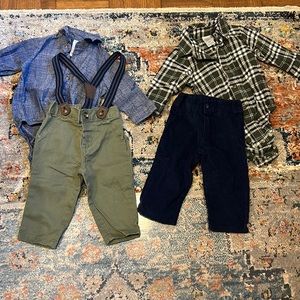 Two Baby Boy Dress Outfits